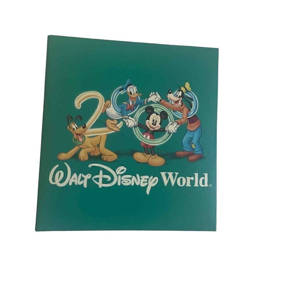 Disney World 2000's Millennium Teal Blue Never Used Character Autograph Book
